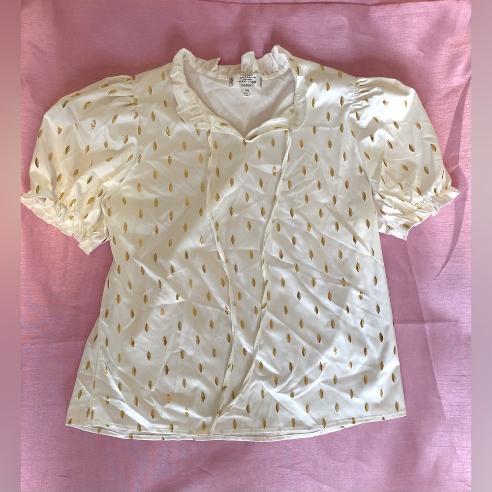 Baby Doll Golden scrunched blouse